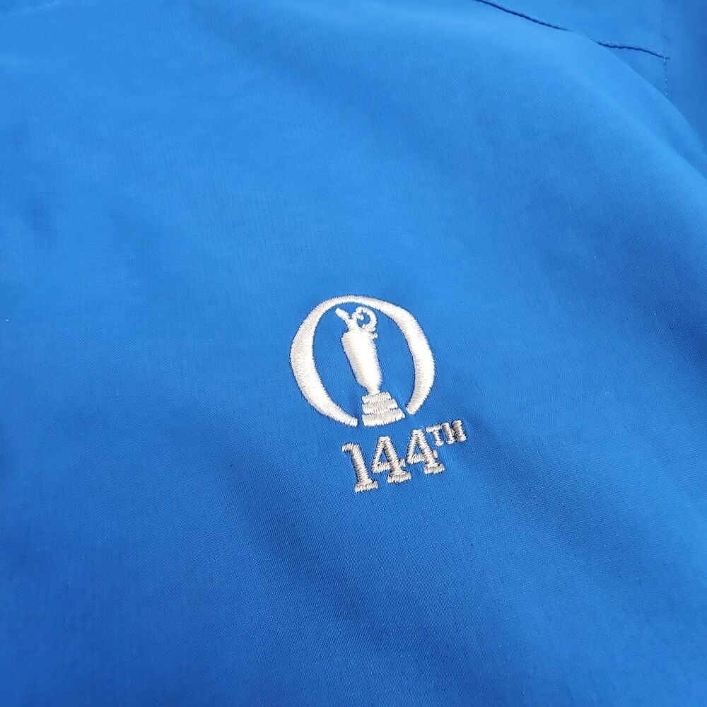 The Open 144th St Andrews Golf Pullover Mens Small Ahead Blue 1/4 Zip - Picture 10 of 15